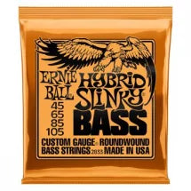 Ernie Ball 2833 Hybrid Slinky Nickel Wound Electric Bass Strings - .045-.105